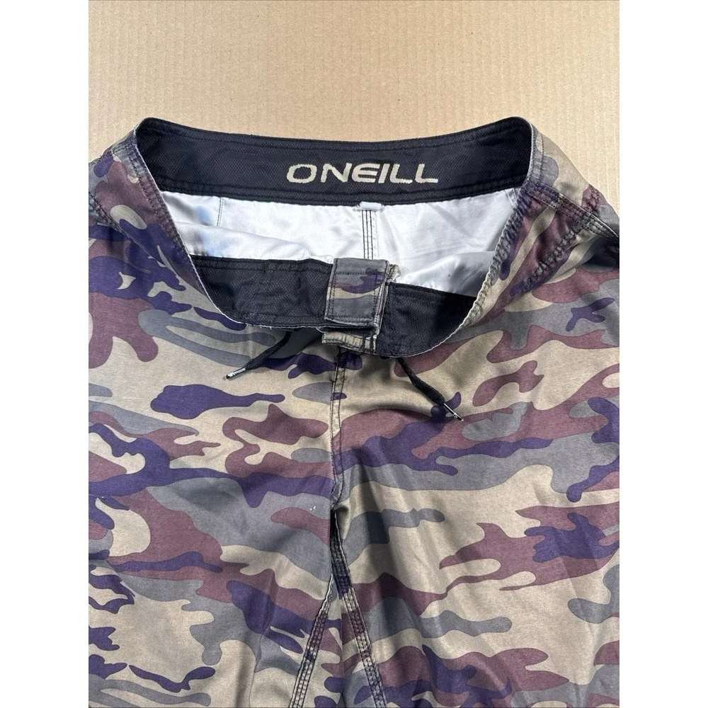 O'Neill Men's Board Shorts, Multi-Camo Print, Drawstring Cargo Pocket